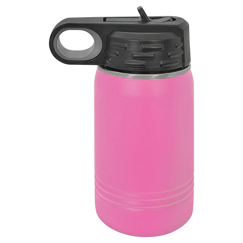 pink water bottle